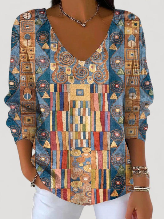 Benedetta – Neule V-pääntiellä, koko 8