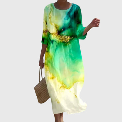 Hayley™ | Tyylikäs Kukallinen Maxi Mekko