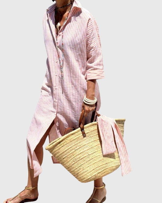 Ellen™ | Klassinen Raidallinen Mekko