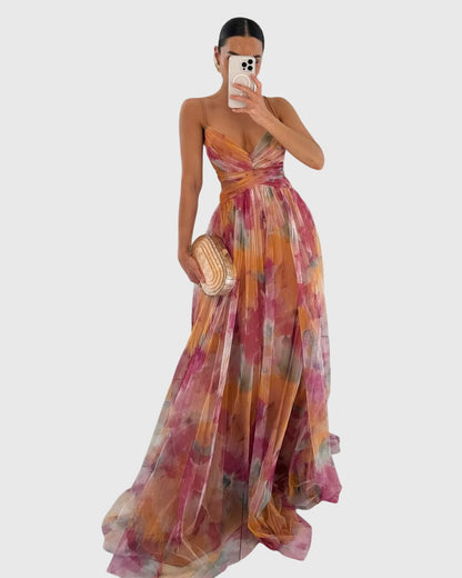 Giselle™ | Kukallinen Maxi Mekko