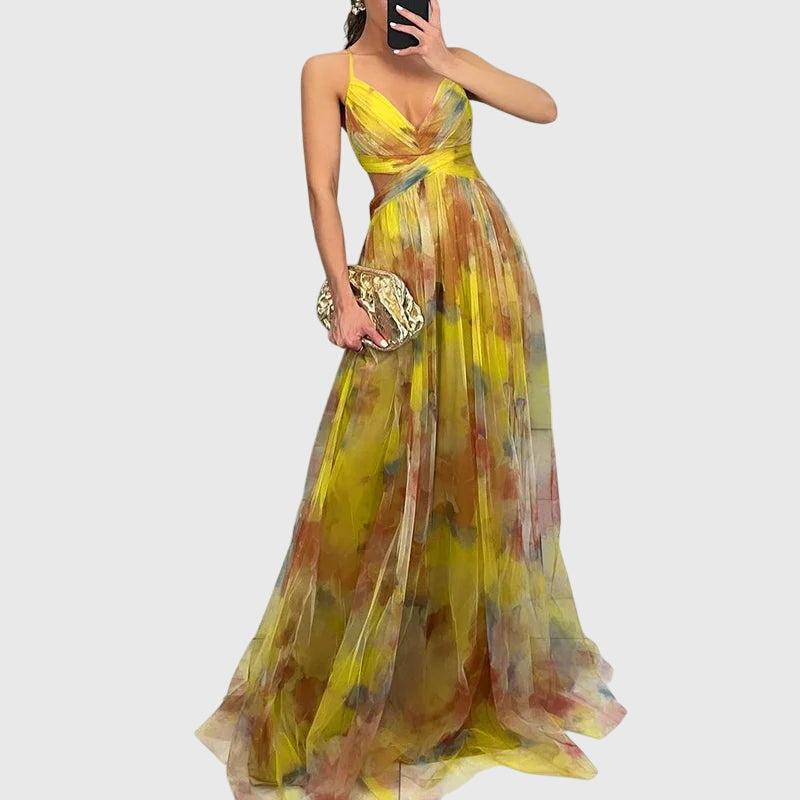 Giselle™ | Kukallinen Maxi Mekko