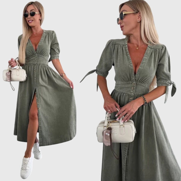 Sophia™ | Tyylikäs Denim-mekko