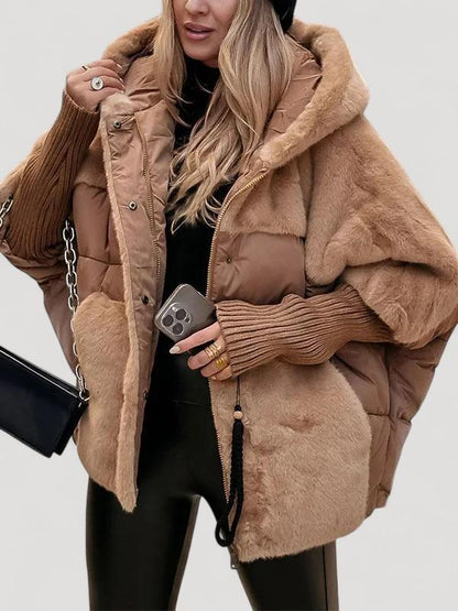 Naisten huppubomber-takki