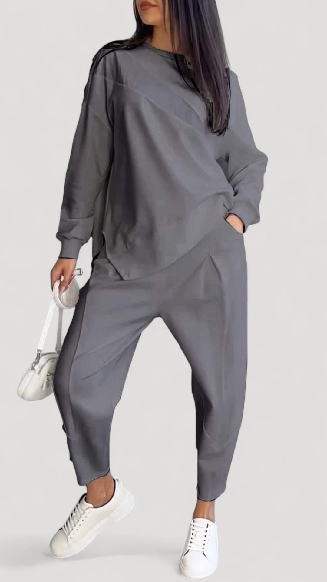 Floriana™ | Kaksi osaa pyöreällä kaula-aukolla ja pitkillä hihoilla