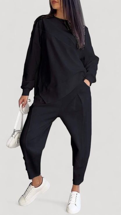 Floriana™ | Kaksi osaa pyöreällä kaula-aukolla ja pitkillä hihoilla